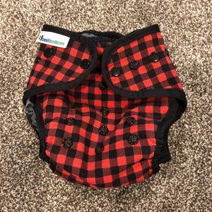 Best Bottom diaper buffalo red plaid